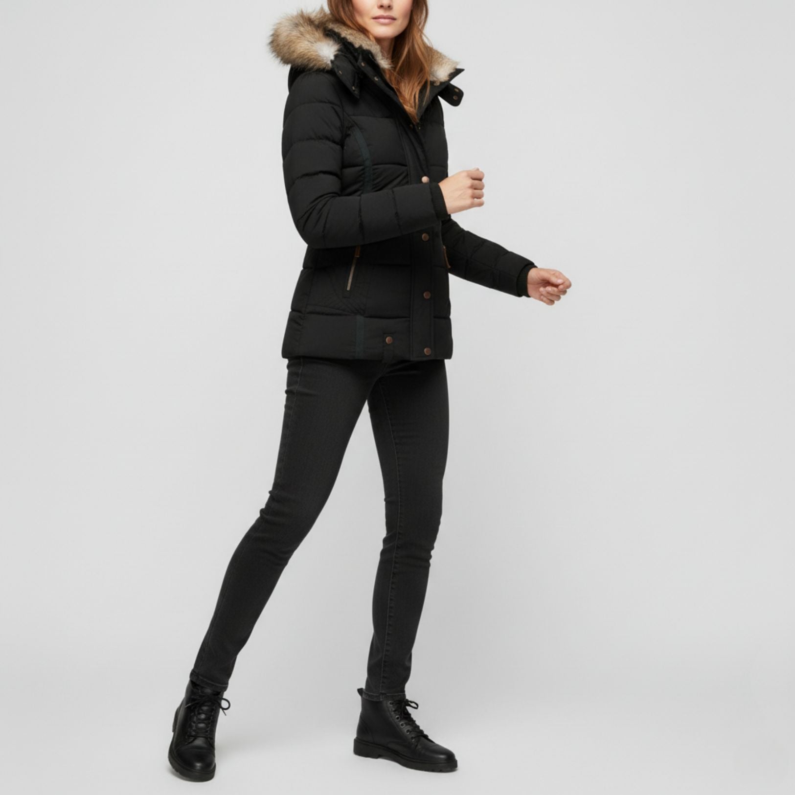 Women’s Fur Lined Puffer Jacket | Warm Winter Coat