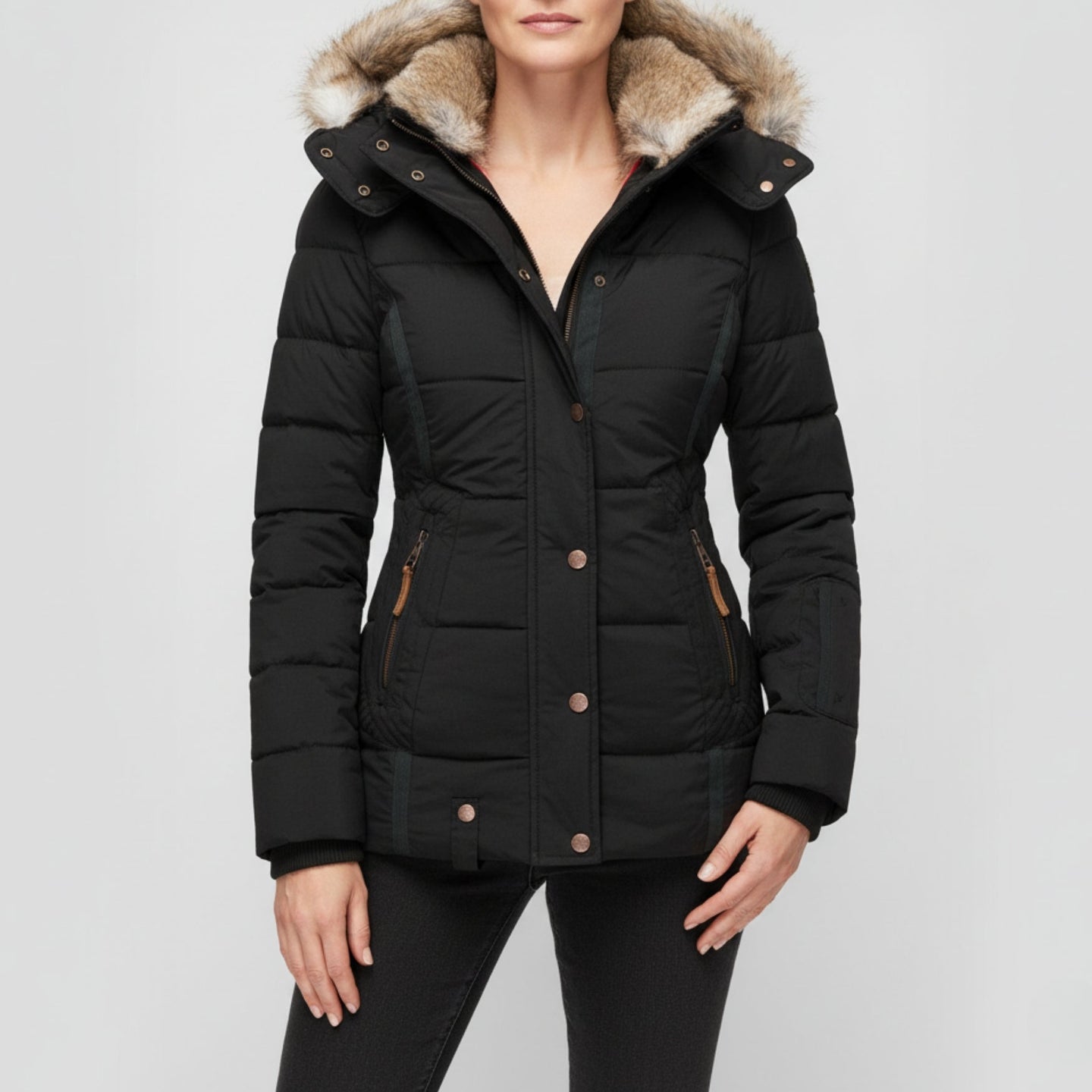 Women’s Fur Lined Puffer Jacket | Warm Winter Coat