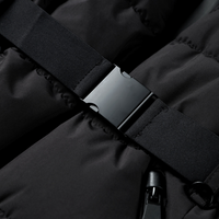 Women’s Black Puffer Jacket | Belted Winter Coat | Water-Resistant Outerwear | Insulated Warmth