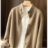 Button-Up Cardigan | Half-High Neck | Soft Warm Layer | Autumn Knitwear