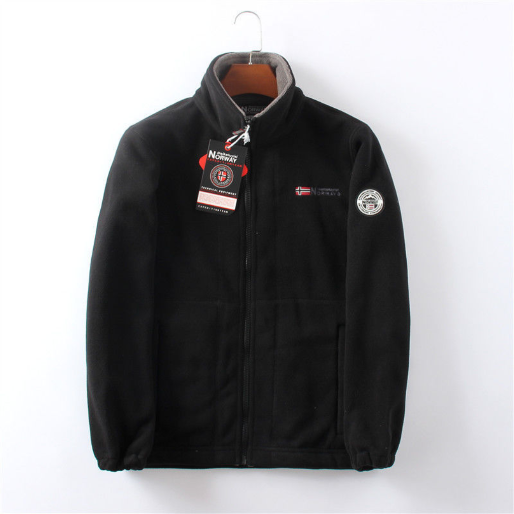 Men’s Windproof Fleece Jacket | Warm Outdoor Winter Coat