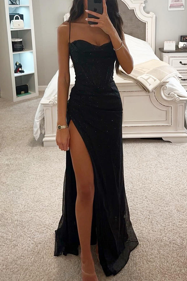 Women’s Sequin Corset Maxi Dress in Formal Style | Elegant Eveningwear