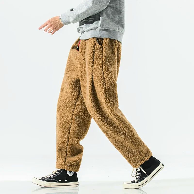Men’s Fleece Joggers in Relaxed Fit | Warm Winter Cargo Style Pants