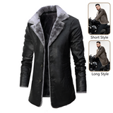 Men’s Leather Winter Jacket with Shearling Lining | Warm Casual Coat