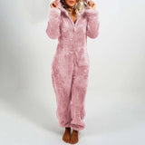Cozy Lounge Jumpsuit | Zip-Up Onesie | Relaxed Loungewear for Women