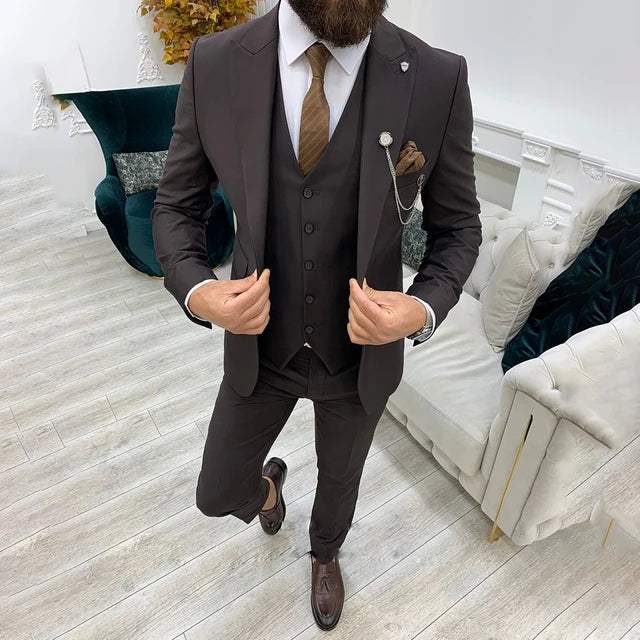 Men’s 3 Piece Wedding Suit for Formal and Casual Wear | Classic Tuxedo Style