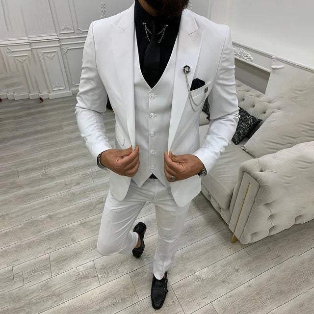 Men’s 3 Piece Wedding Suit for Formal and Casual Wear | Classic Tuxedo Style