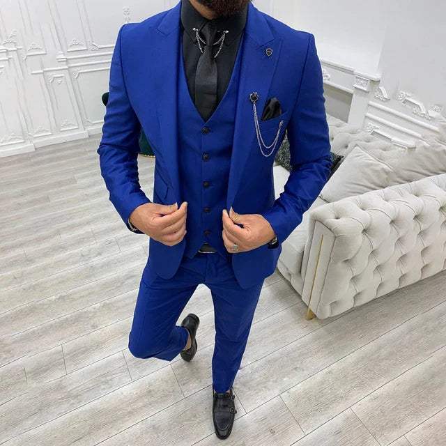 Men’s 3 Piece Wedding Suit for Formal and Casual Wear | Classic Tuxedo Style