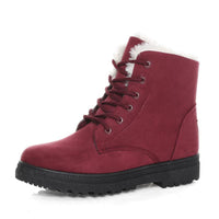 Women’s Winter Boots with Fleece Lining | Warm Lace Up Ankle Shoes