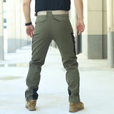 Men’s Tactical Outdoor Cargo Pants with Softshell Fabric | Winter Hiking Trousers