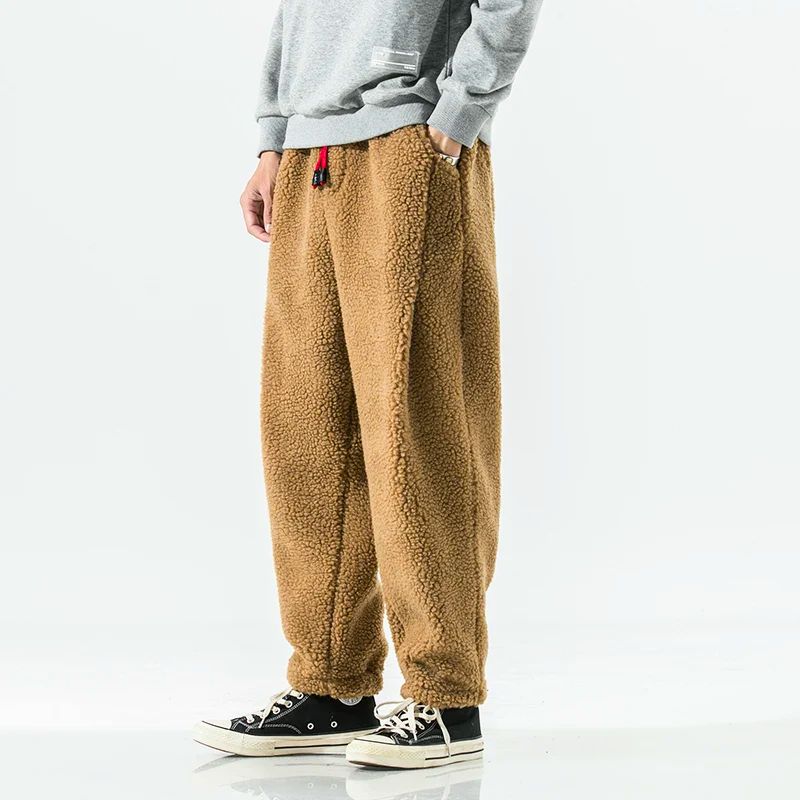 Men’s Fleece Joggers in Relaxed Fit | Warm Winter Cargo Style Pants