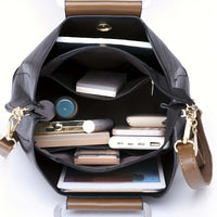 Elegant Two-Tone Handbag | Timeless Style | Everyday Function