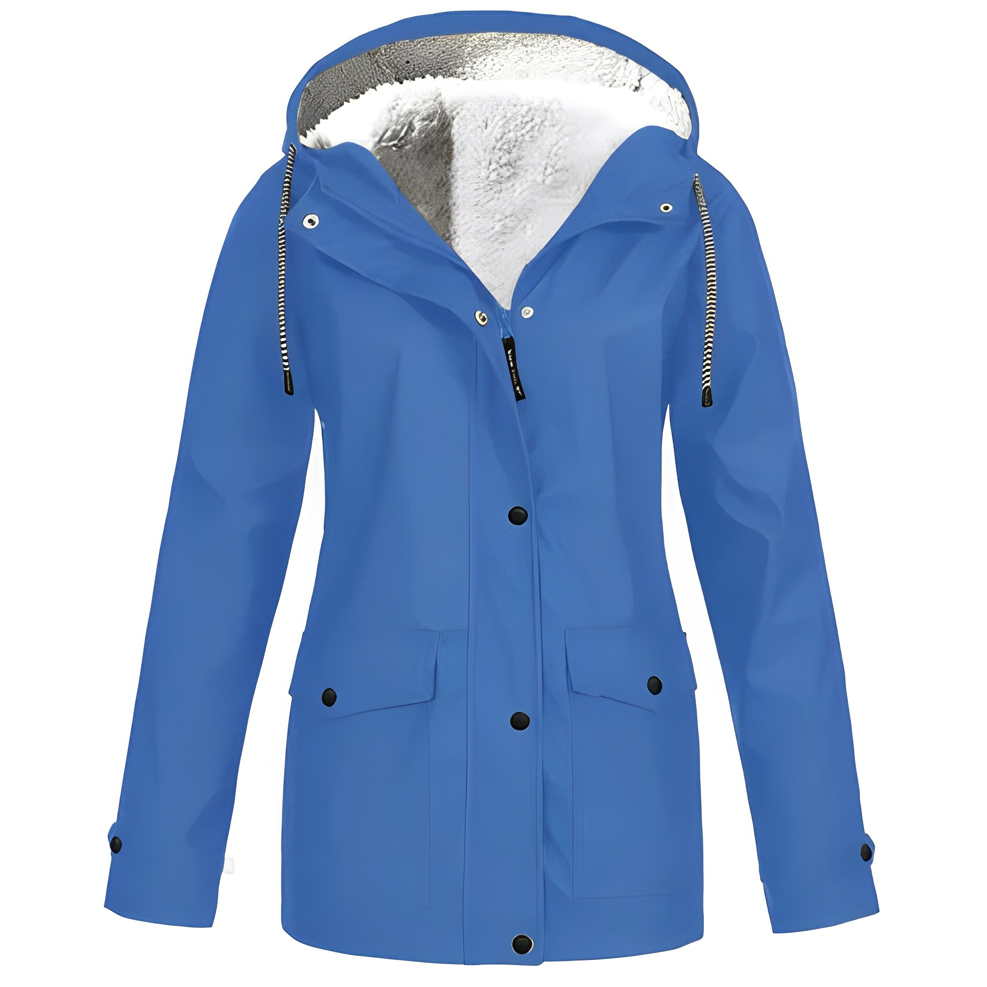 Women’s Waterproof Jacket | Fleece Lined | Hooded Design | Warm Rainproof Outerwear