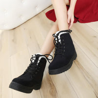 Women’s Winter Boots with Fleece Lining | Warm Lace Up Ankle Shoes