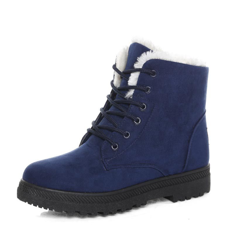 Women’s Winter Boots with Fleece Lining | Warm Lace Up Ankle Shoes