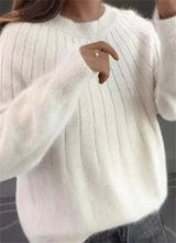 Women’s Fluffy Knit Jumper in Relaxed Fit Style | Warm Ladies Sweater