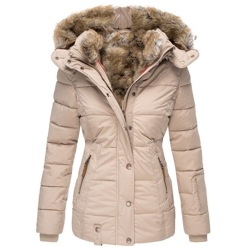 Women’s Fur Lined Puffer Jacket | Warm Winter Coat