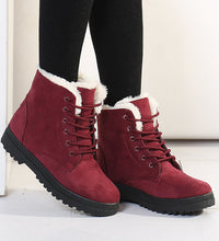 Women’s Winter Boots with Fleece Lining | Warm Lace Up Ankle Shoes