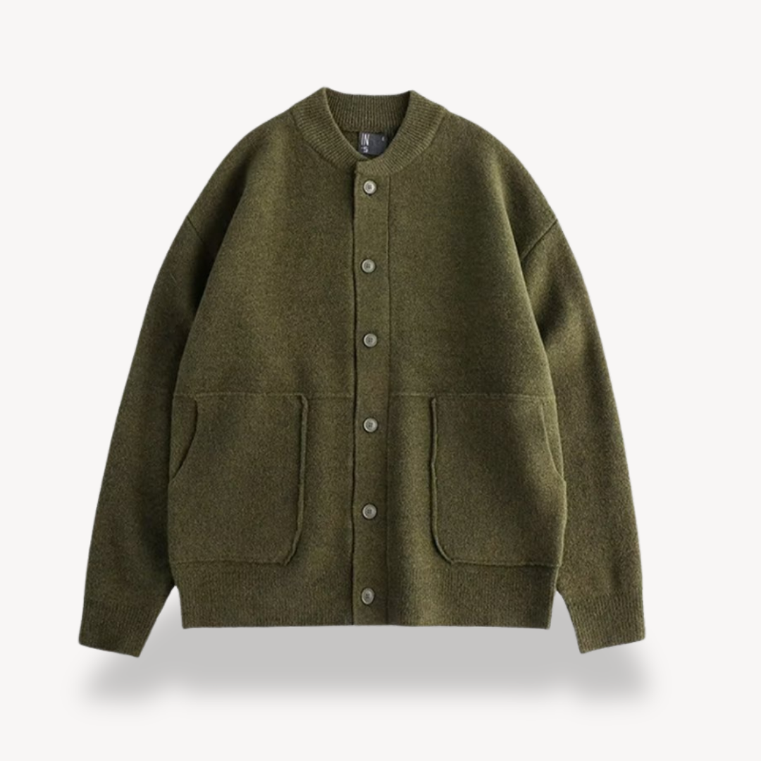 Men’s Button Cardigan | Relaxed Fit Knitwear Jumper