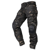 Men’s Cargo Pants with Knee Pads in Camouflage Style | Tactical Work Trousers