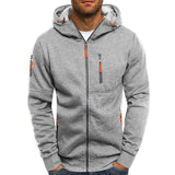 Men’s Hooded Sports Jacket in Slim Fit | Lightweight Casual Zip-Up Coat