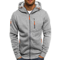 Men’s Hooded Sports Jacket in Slim Fit | Lightweight Casual Zip-Up Coat