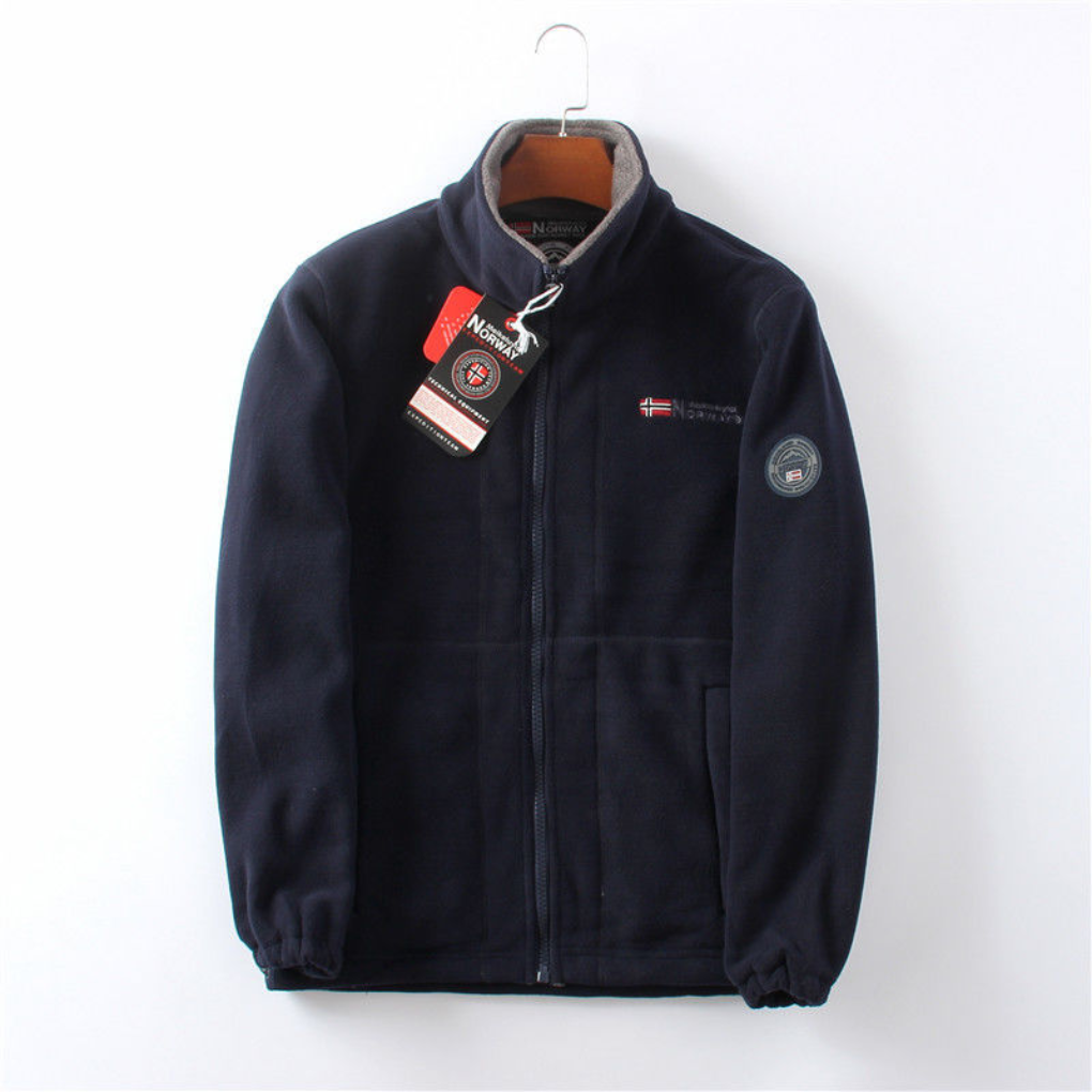 Men’s Windproof Fleece Jacket | Warm Outdoor Winter Coat
