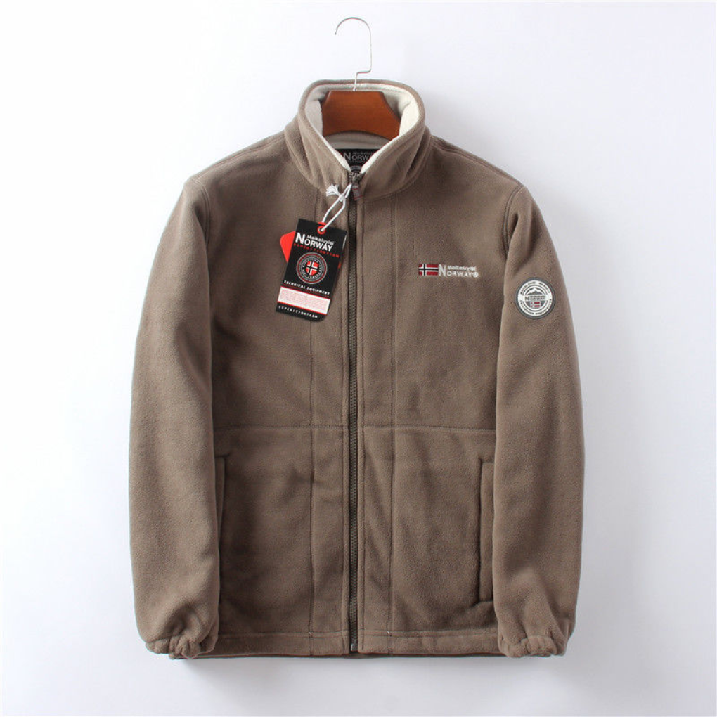 Men’s Windproof Fleece Jacket | Warm Outdoor Winter Coat