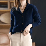Button-Up Cardigan | Half-High Neck | Soft Warm Layer | Autumn Knitwear