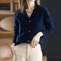 Button-Up Cardigan | Half-High Neck | Soft Warm Layer | Autumn Knitwear