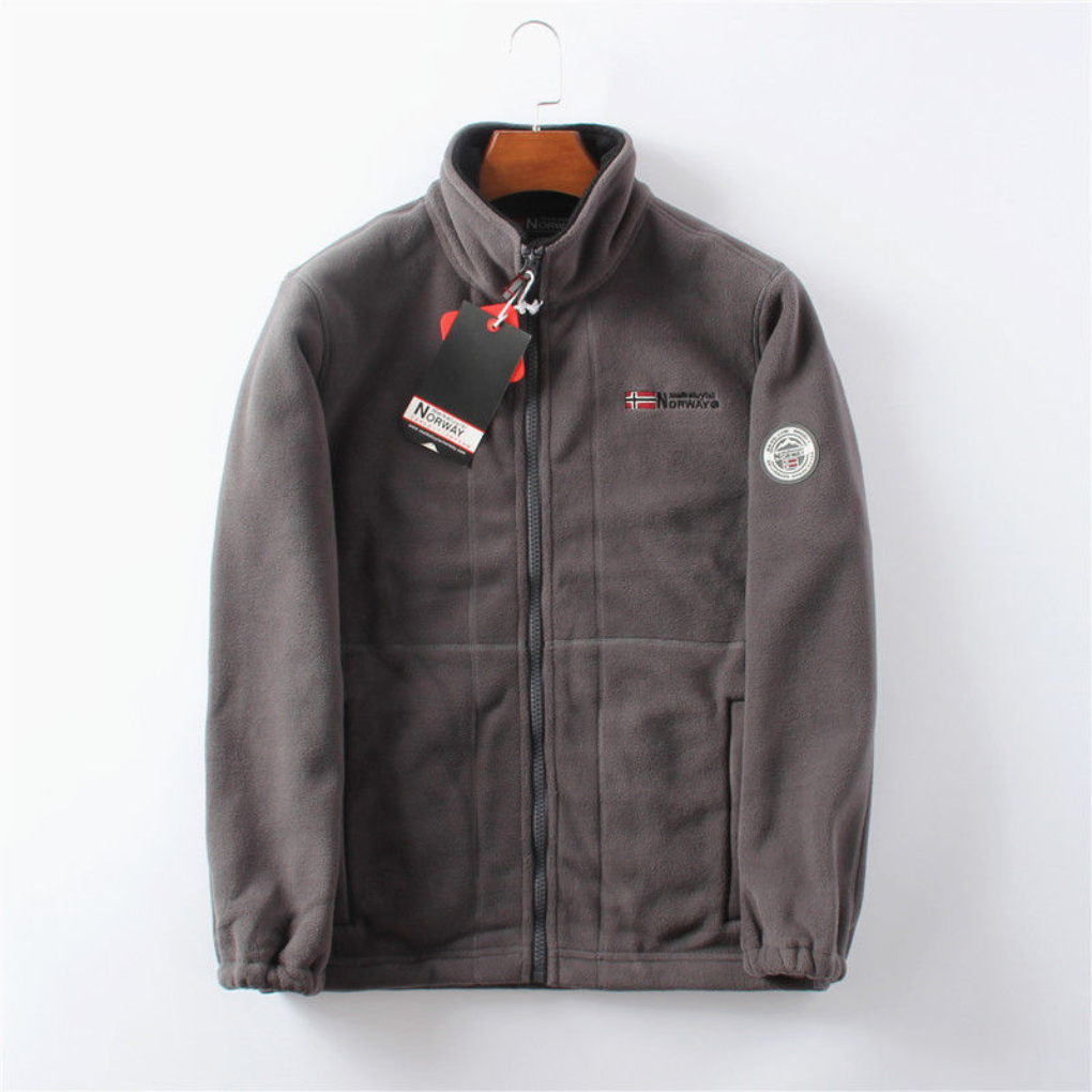 Men’s Windproof Fleece Jacket | Warm Outdoor Winter Coat