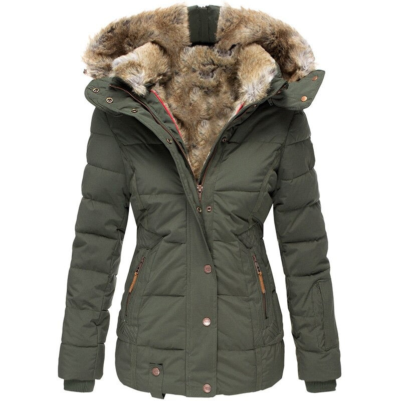 Women’s Fur Lined Puffer Jacket | Warm Winter Coat