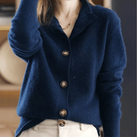 Button-Up Cardigan | Half-High Neck | Soft Warm Layer | Autumn Knitwear