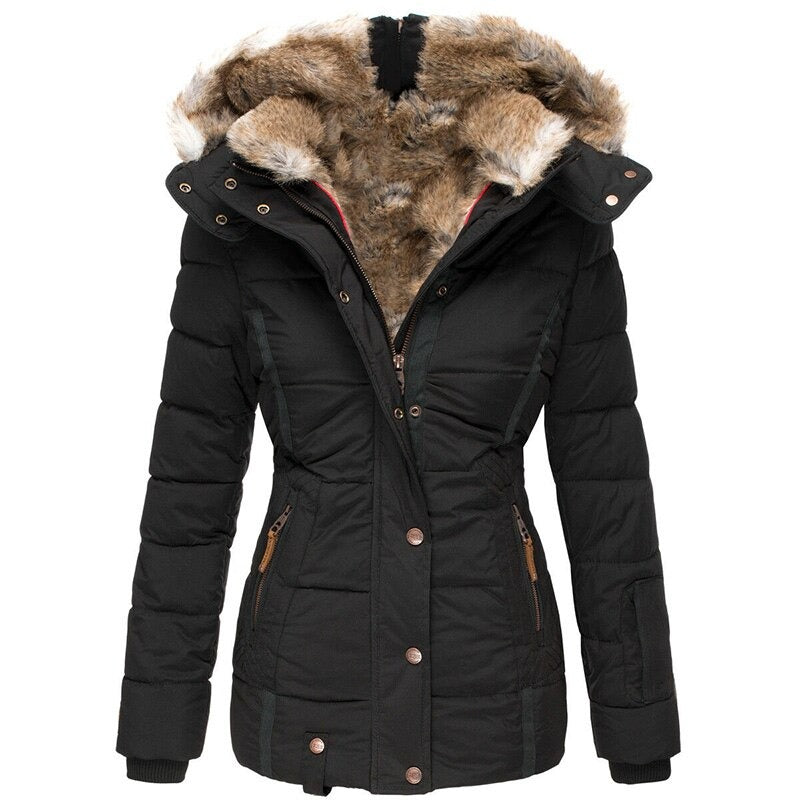Women’s Fur Lined Puffer Jacket | Warm Winter Coat