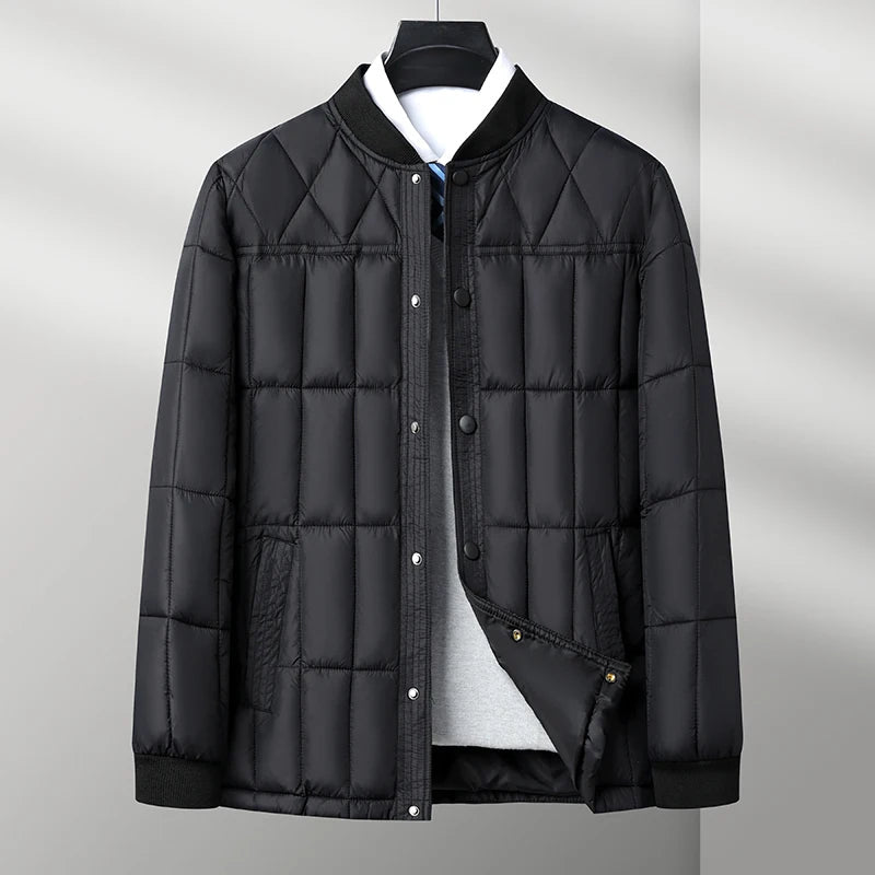 Men’s Quilted Padded Jacket in Smart Style | Warm Casual Winter Coat