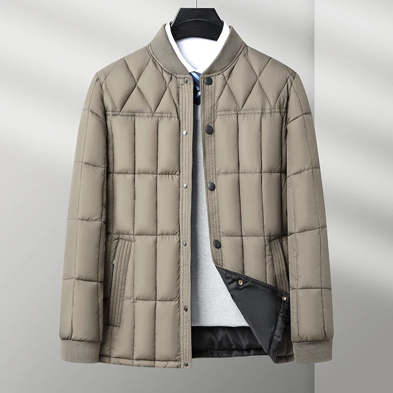 Men’s Quilted Padded Jacket in Smart Style | Warm Casual Winter Coat