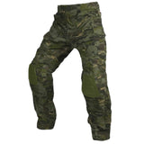Men’s Cargo Pants with Knee Pads in Camouflage Style | Tactical Work Trousers