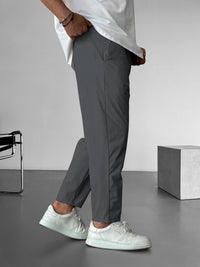 Men’s Tapered Trousers | Adjustable Drawstring Waist | Lightweight Casual Bottoms | Relaxed Fit
