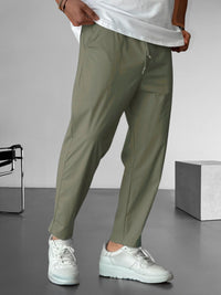 Men’s Tapered Trousers | Adjustable Drawstring Waist | Lightweight Casual Bottoms | Relaxed Fit