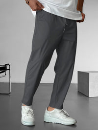 Men’s Tapered Trousers | Adjustable Drawstring Waist | Lightweight Casual Bottoms | Relaxed Fit