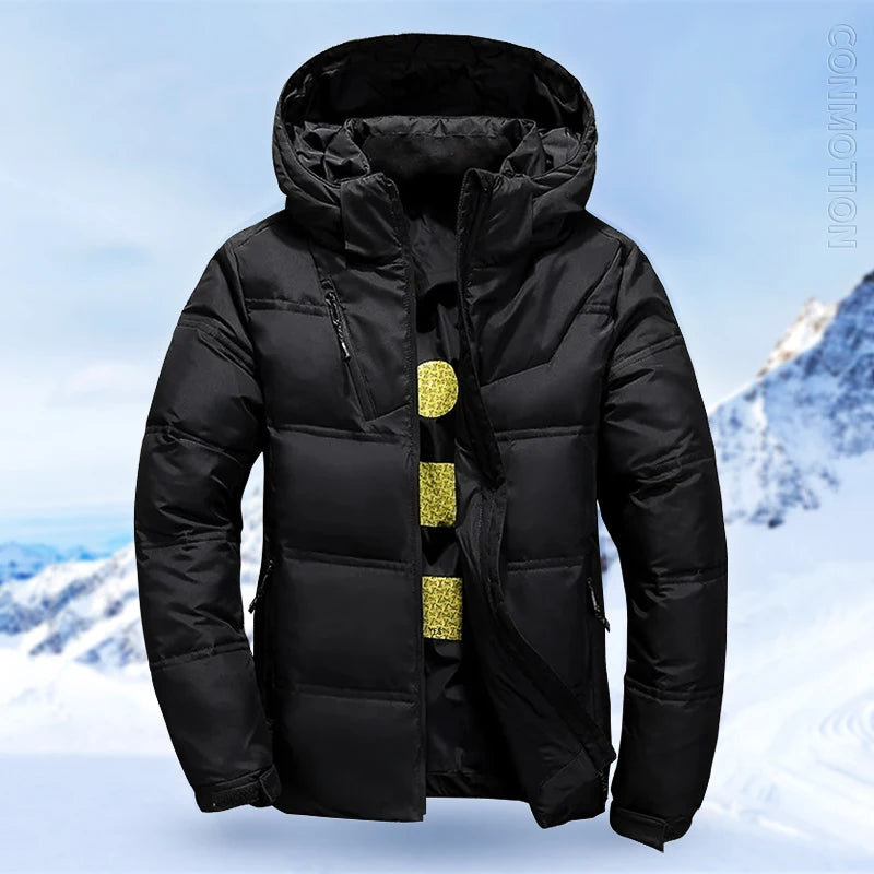 Men’s Down Puffer Jacket with Hooded Parka Style | Thick Warm Winter Coat