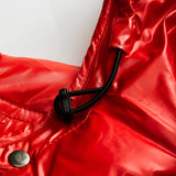 Men’s Glossy Hooded Puffer Jacket | Water-Repellent | Winter Insulated Coat