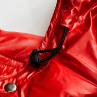 Men’s Glossy Hooded Puffer Jacket | Water-Repellent | Winter Insulated Coat