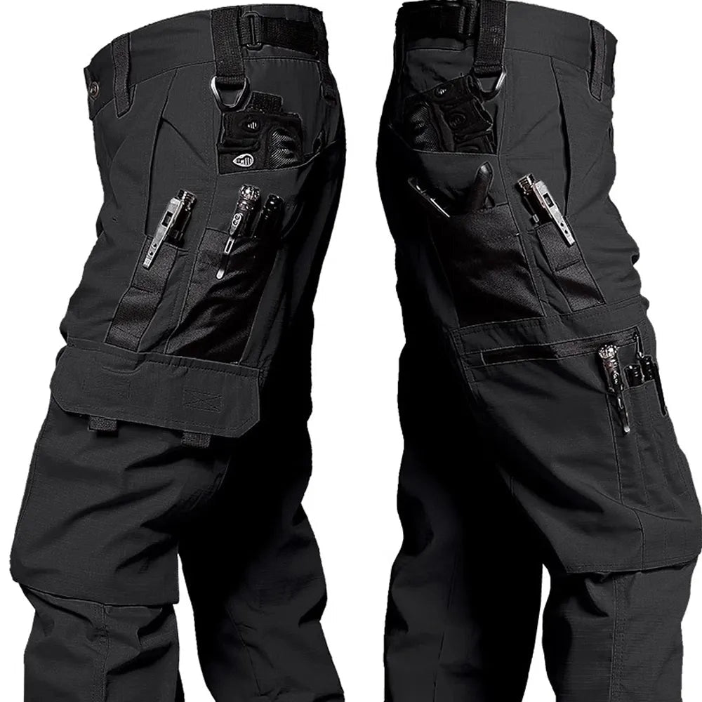 Tactical Cargo Work Pants | Multi-Pocket Design | Water-Resistant | Durable Outdoor Wear