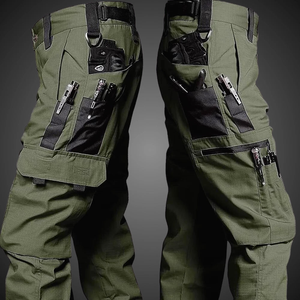 Tactical Cargo Work Pants | Multi-Pocket Design | Water-Resistant | Durable Outdoor Wear