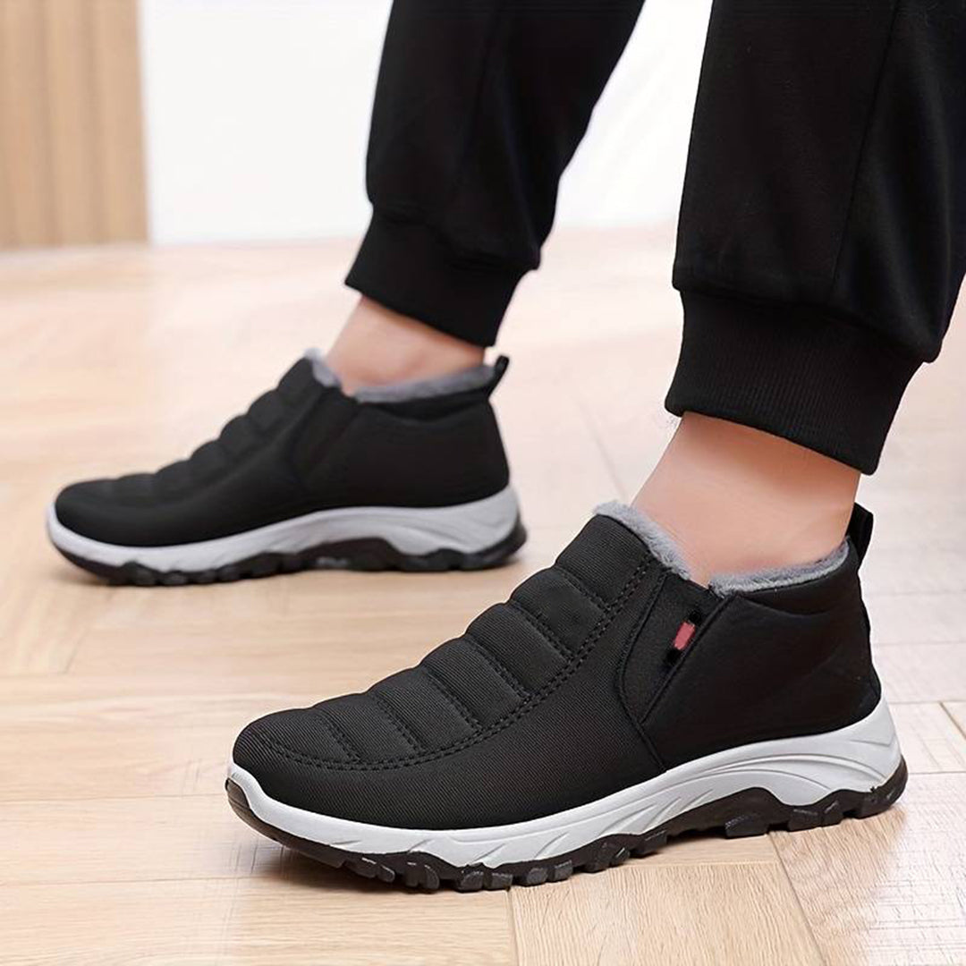Men’s Winter Slip On Shoes with Warm Lining | Casual Walking Trainers