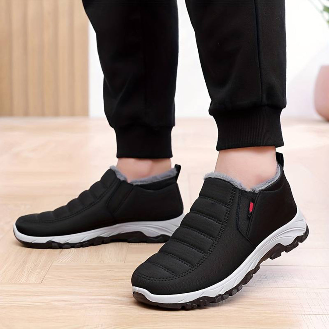 Men’s Winter Slip On Shoes with Warm Lining | Casual Walking Trainers
