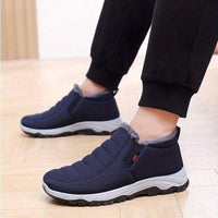 Men’s Winter Slip On Shoes with Warm Lining | Casual Walking Trainers