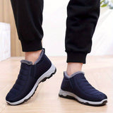 Men’s Winter Slip On Shoes with Warm Lining | Casual Walking Trainers