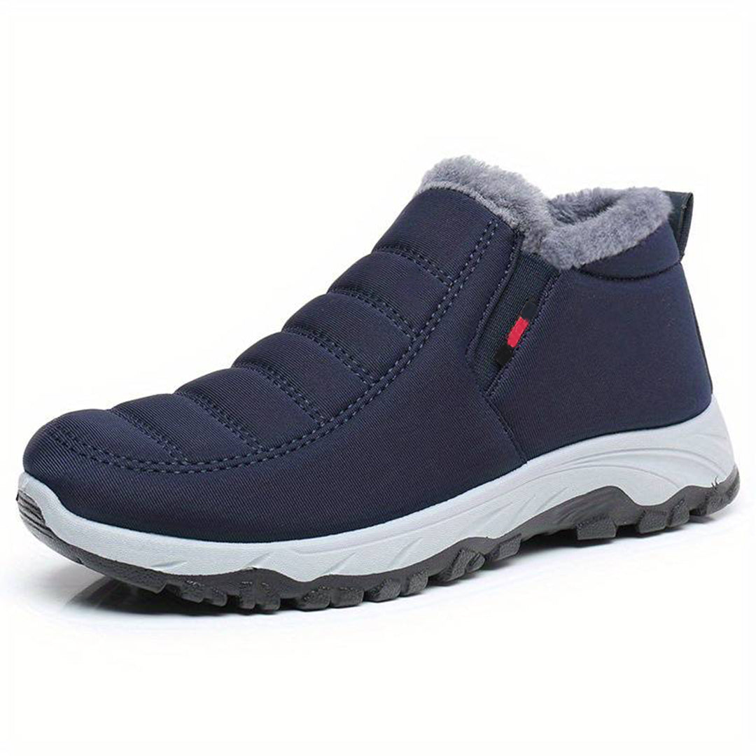 Men’s Winter Slip On Shoes with Warm Lining | Casual Walking Trainers